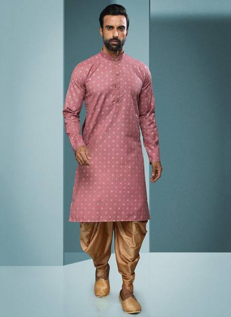 Dark Pink Colour Vol 27 New Latest Designer Party Wear Cotton Kurta Peshawari Collection 1572